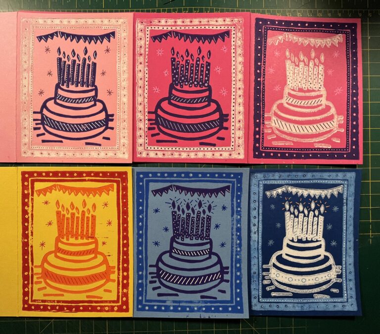 Assembled selection of Happy Birthday 2025 Print